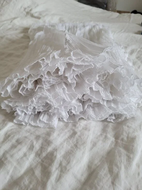 GUESS White Lightweight spring summer Skirt Midi - Picture 12 of 13